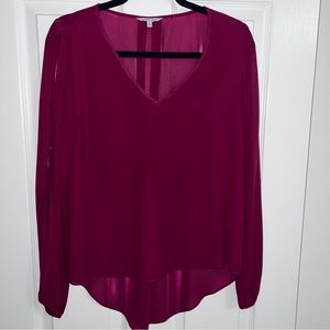 Naked Zebra  burgundy blouse